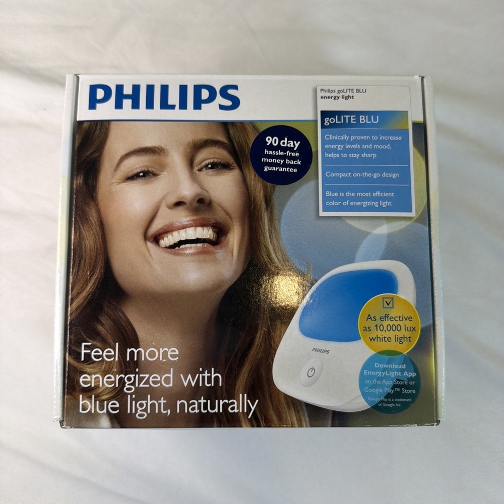 Philips HF3422 GoLITE BLU Energy Light Therapeutic Mood Light Rechargeable